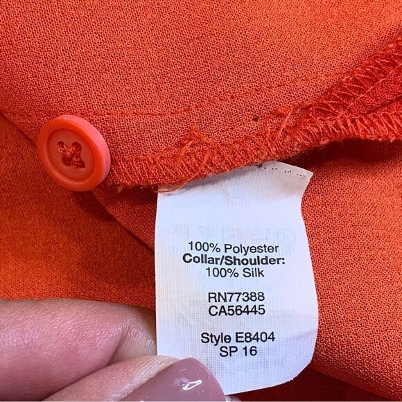 Madewell Industry Button Back Top Red Size XXS - Picture 9 of 10